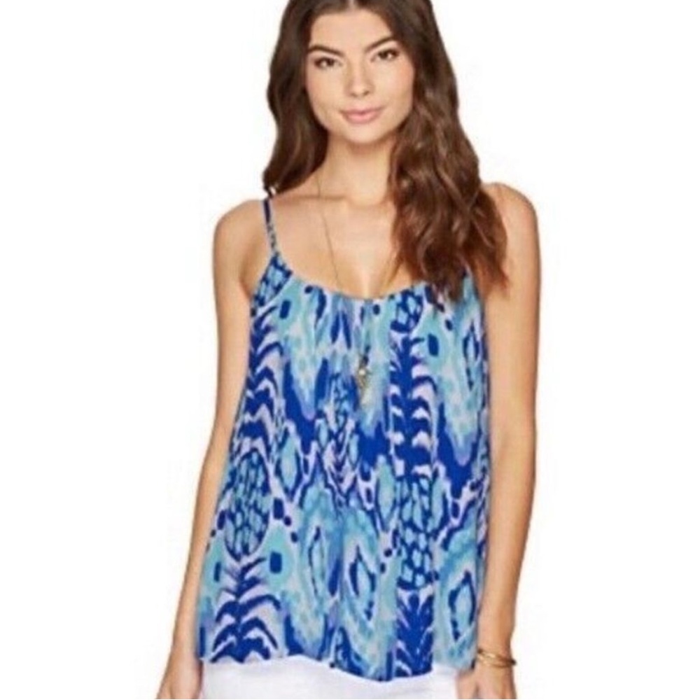 Lilly Pulitzer Serene Call Me Essie Pineapple Printed Tank Top
